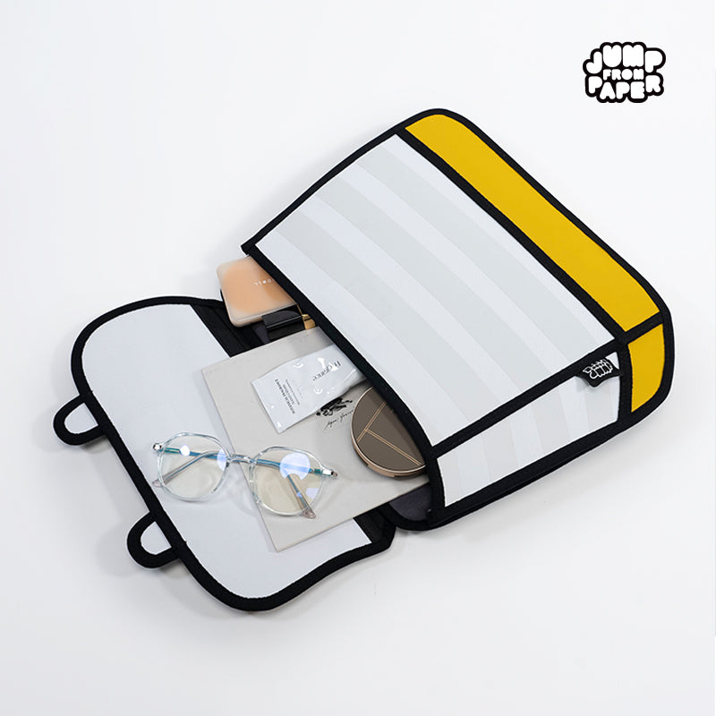 Stripe Backpack/Yellow | JFP078