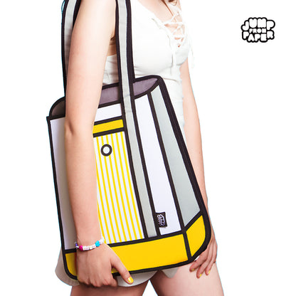 Stripe Tote/Yellow(Shoulder bag) | JFP082