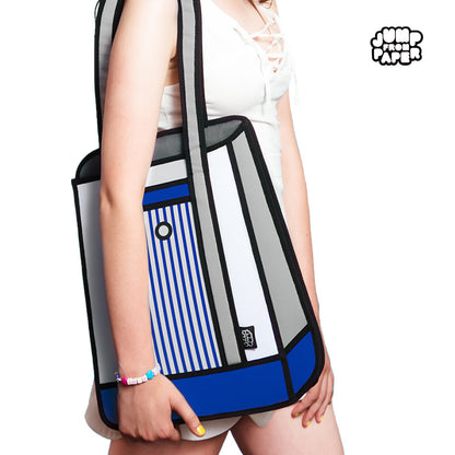 Stripe Tote/Blue(Shoulder bag) | JFP080