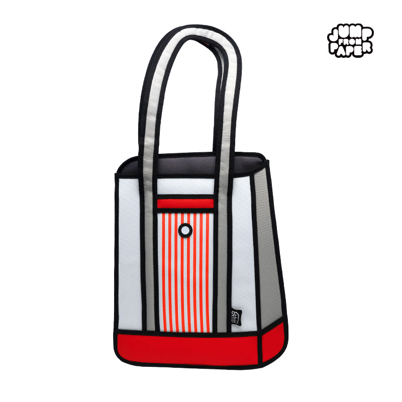 Stripe Tote/Red(Shoulder bag) | JFP081