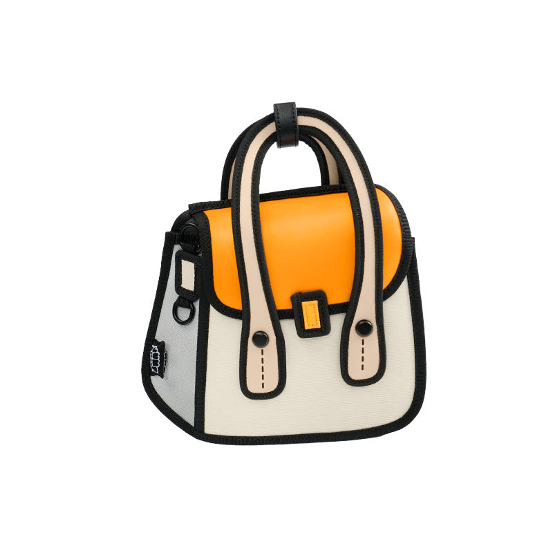 Mini Orange Owl bag/ Metal Chain Bag
