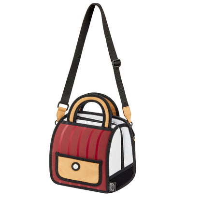 Outer Red Stripe Handbag - JumpFromPaper