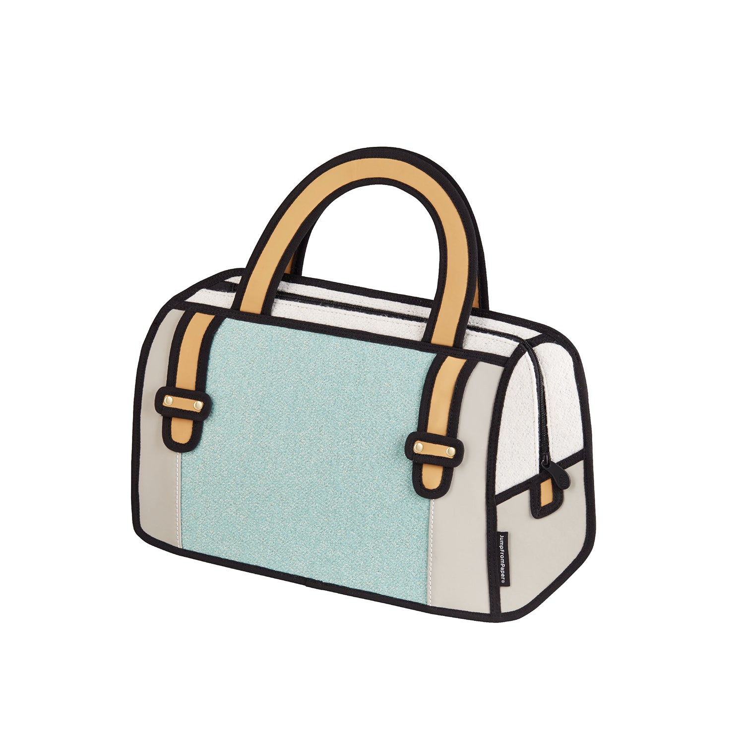 Woolen Turquoise Handbag - JumpFromPaper