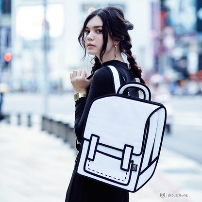 Graffiti White Spaceman Backpack - JumpFromPaper