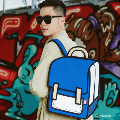 True Blue Spaceman Backpack - JumpFromPaper