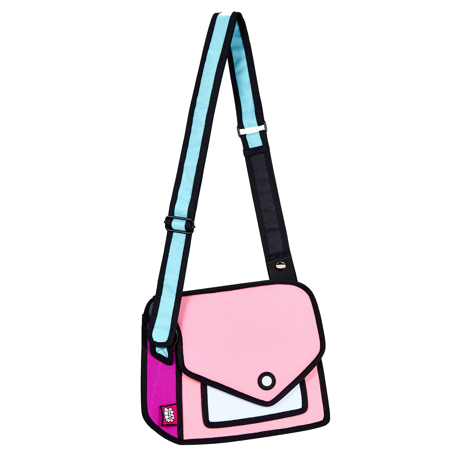 Mini Neon-Pink Geometric Embossed Bow Decor Flap Square Bag