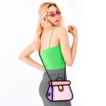 Pink Cake bag / Metal Chain Bag | JFP217-1