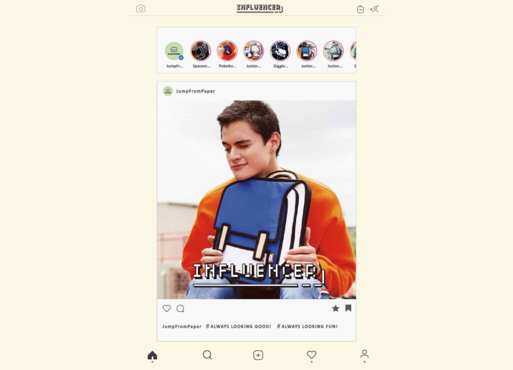 JumpFromPaper INFLUENCER Collection Cartoon Bag