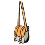 Cheese Orange Practical Shoulder Camera Bag (3)