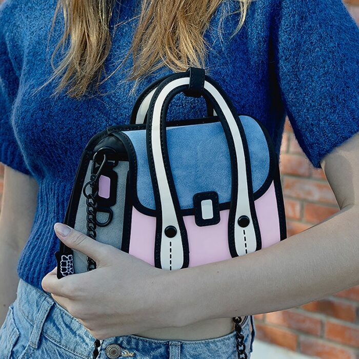 Junior-Owl-Bag-Metal-Chain-Bag-pink-9