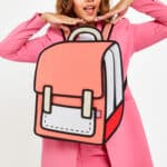 Spaceman Cartoon Backpack-classic-red (2)