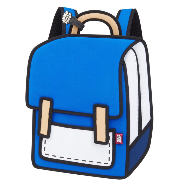 Spaceman Cartoon Backpack-junior-dark blue (3)