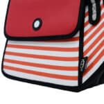 Stripe 2D Cartoon Shoulder Bag – Re-5