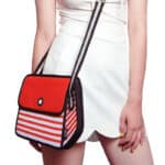 Stripe 2D Cartoon Shoulder Bag – Re-3