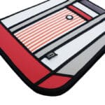 2D Cartoon Stripe Tote- Red-2