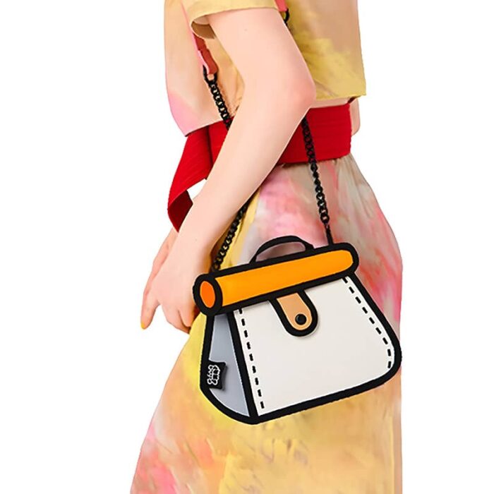 Cake Metal Chain Bag-orange (4)