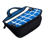 Checkered 3D Cartoon Handbag-dark blue (8)