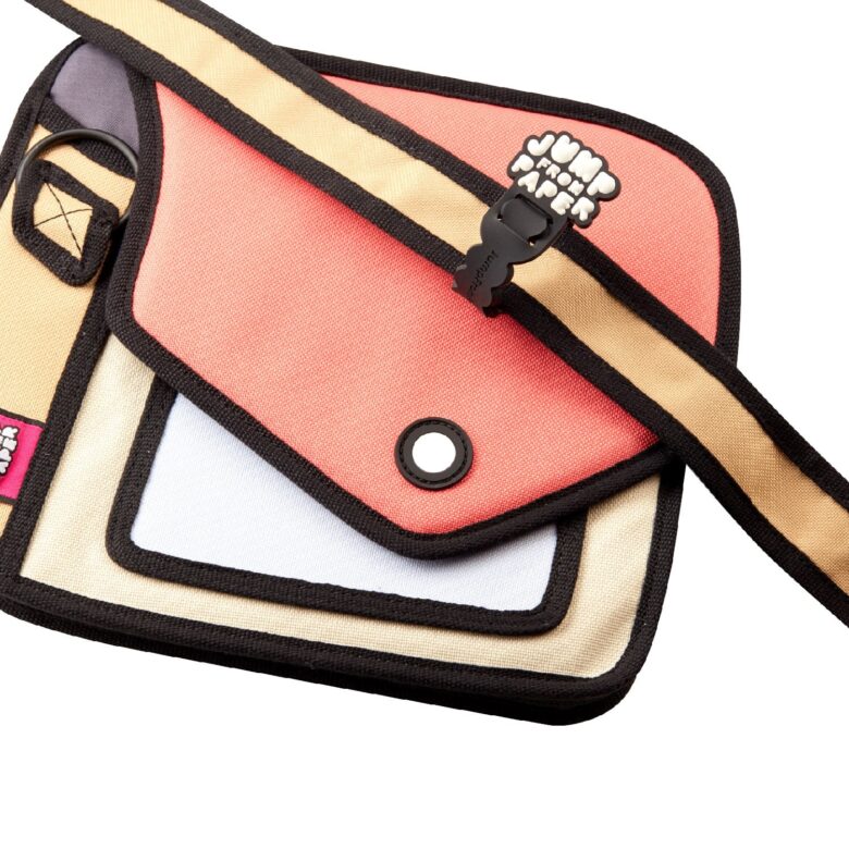 Giggle 2D Cartoon Shoulder Bag-Red-1 (2)