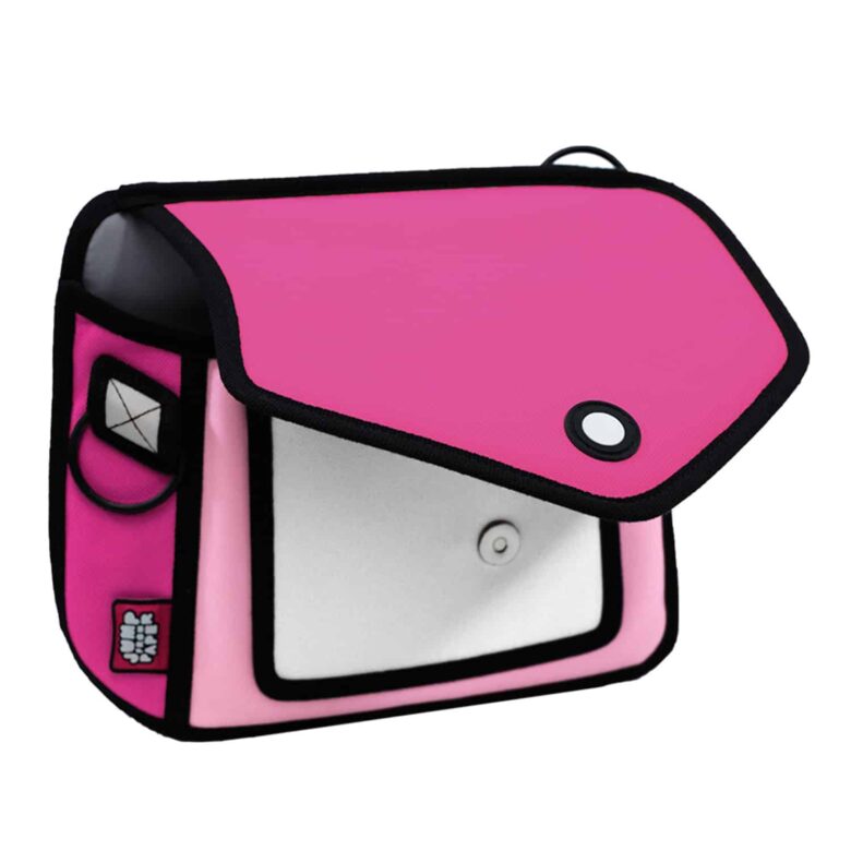 Giggle 2D Cartoon Shoulder Bag-pink-1 (2)