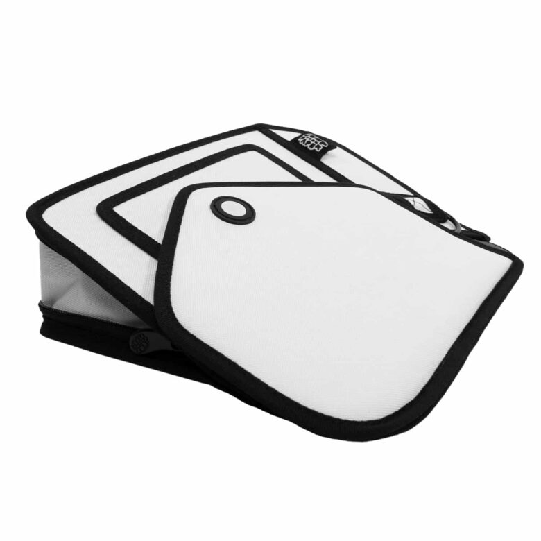 Giggle 2D Cartoon Shoulder Bag-whitee (2)