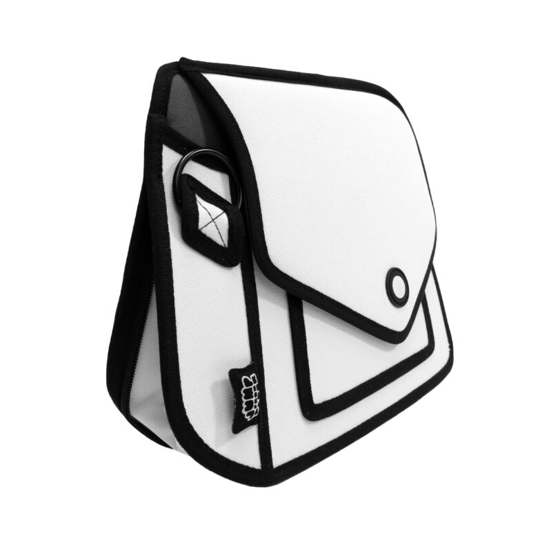 Giggle 2D Cartoon Shoulder Bag-white (3)