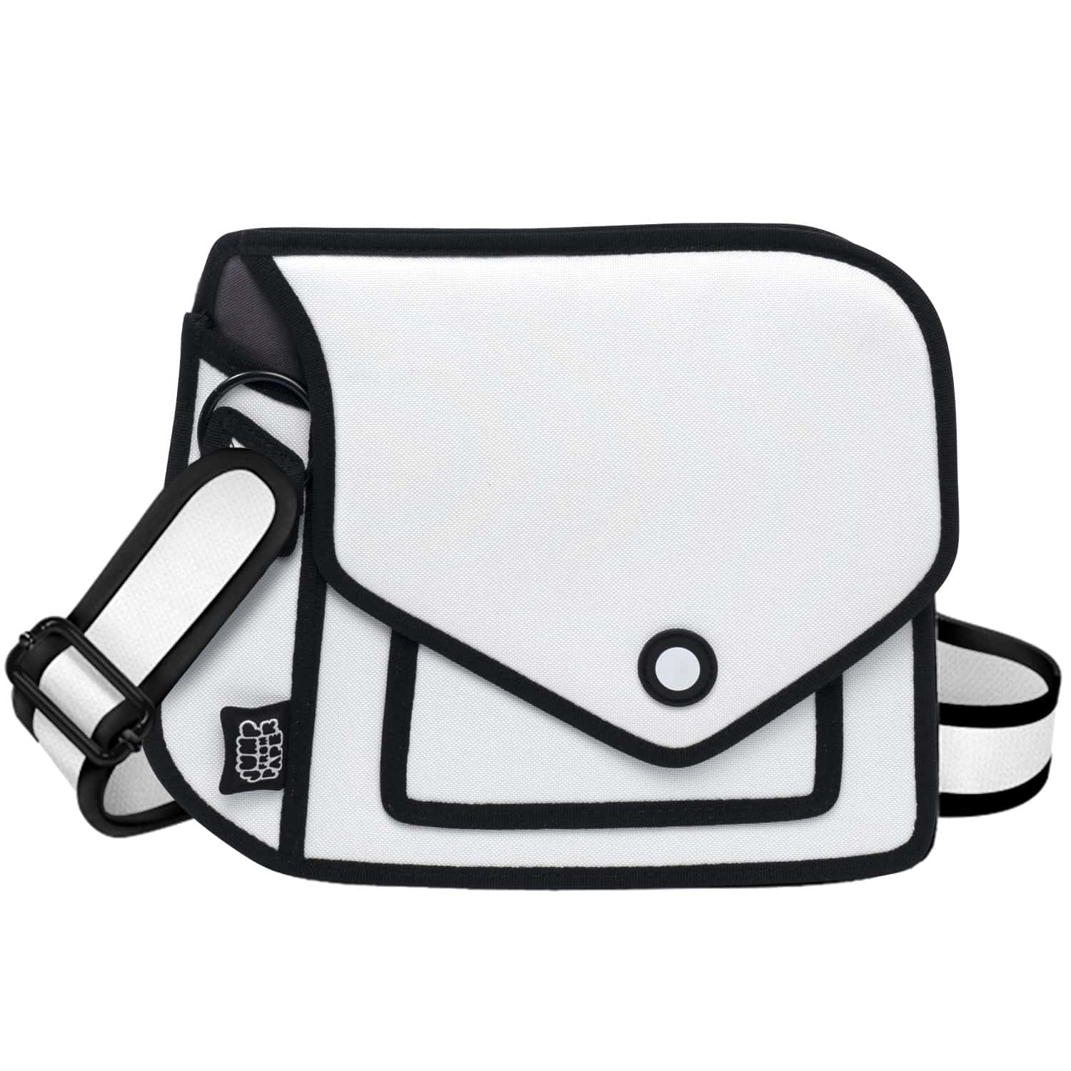 Cart 1 Giggle 2D Cartoon Shoulder Bag-white (5)