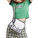 Giggle 2D Cartoon Shoulder Bag-white(6)