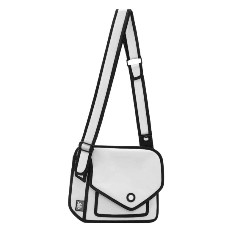 Giggle 2D Cartoon Shoulder Bag-white (8)
