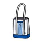 Jumpfrompaper 2D Cartoon Stripe Tote-blue (6)