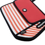 Stripe 2D Shoulder Bag -red (1)