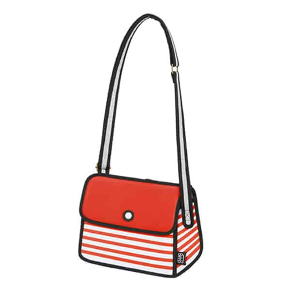 Stripe 2D Shoulder Bag -red (4)