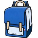 Spaceman Cartoon Backpack-classic-dark blue (8)