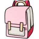 Spaceman Cartoon Backpack-classic-light pink (7)
