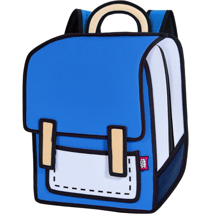 Spaceman Cartoon Backpack-junior-dark blue (9)