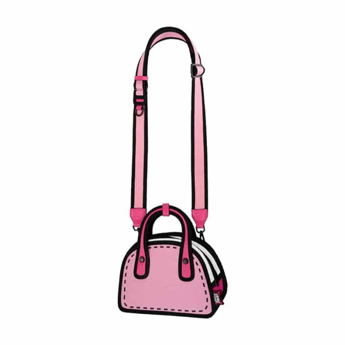 Carly 2D Cartoon Crossbody-Pink (1)