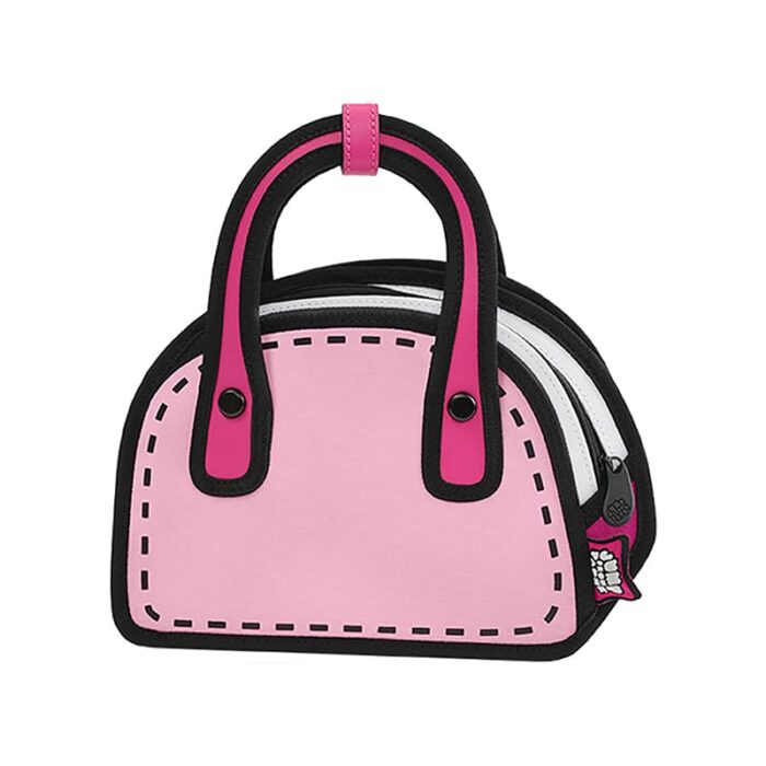 Carly 2D Cartoon Crossbody-Pink (3)