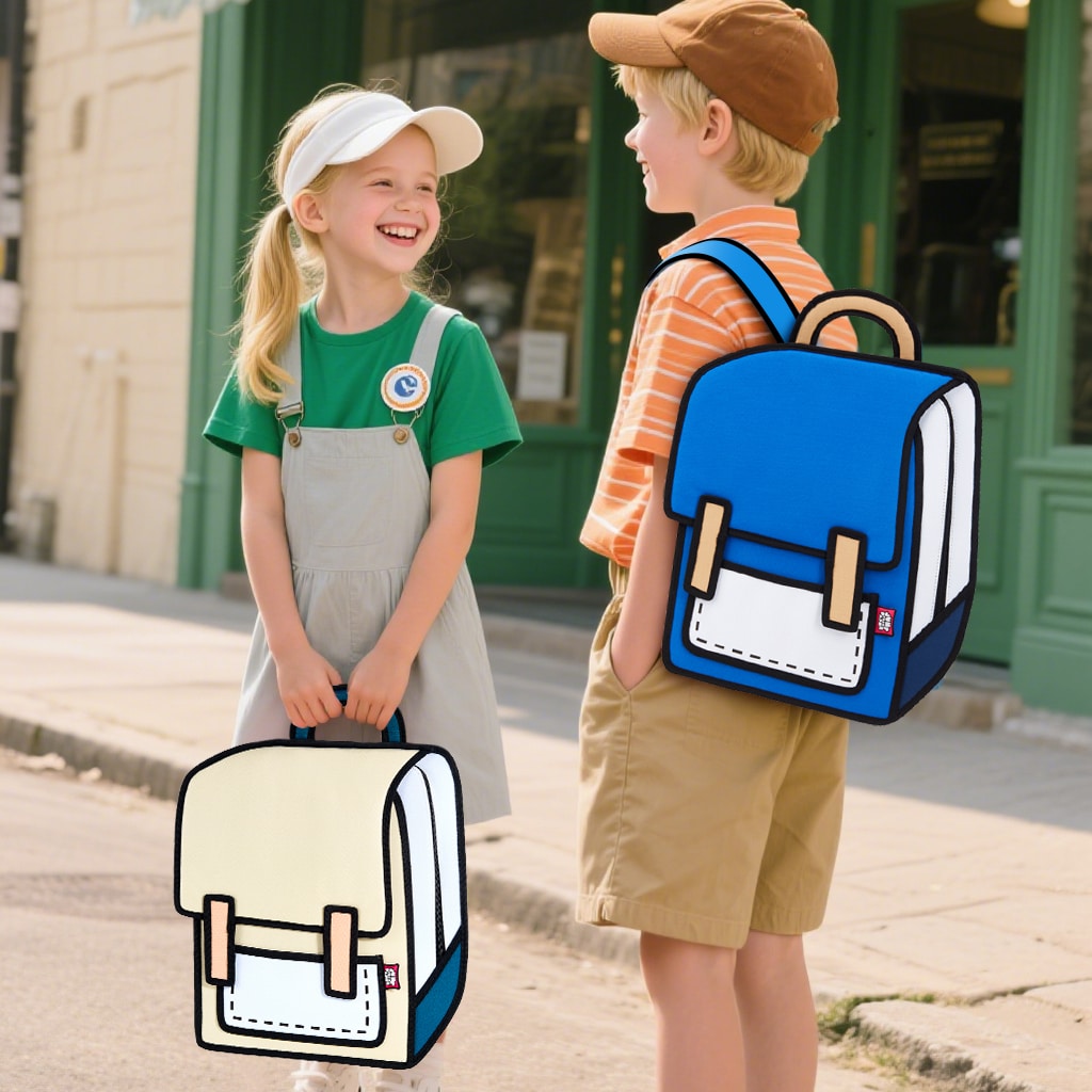 Kids Spaceman Backpack-beige (4)