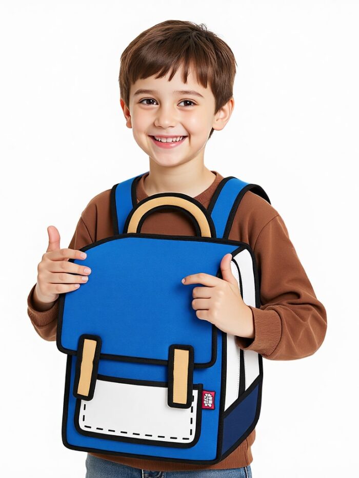 Kids Spaceman Backpack-dark blue (1)