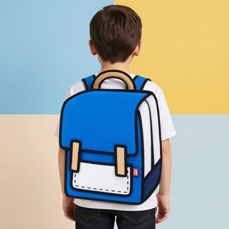 Kids Spaceman Backpack-dark blue (3)