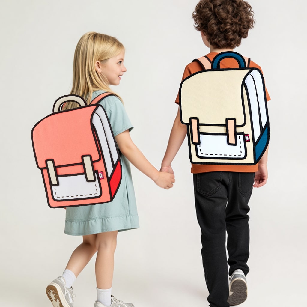 Kids Spaceman Backpack-red (3)