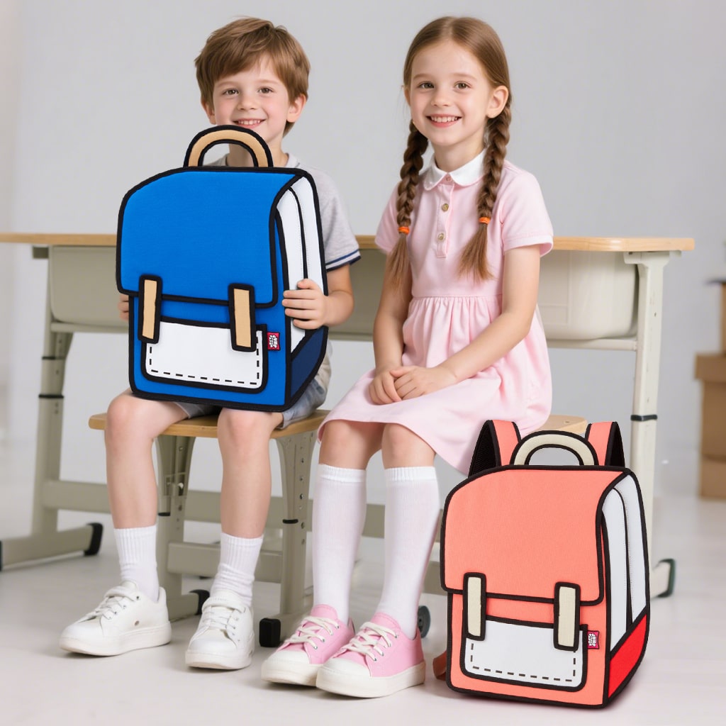 Kids Spaceman Backpack-red (4)