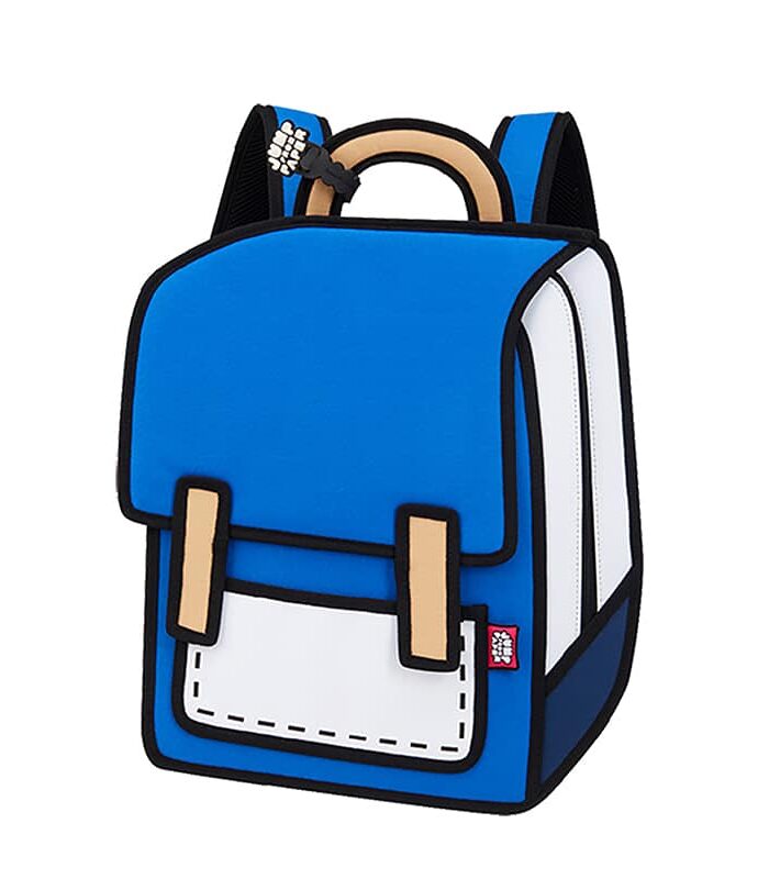 Spaceman Cartoon Backpack-junior-dark blue (2)