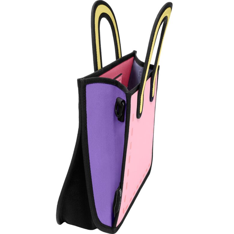 Junior Flat Kawaii 2D Tote-pink (2)