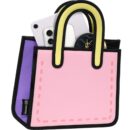 Junior Flat Kawaii 2D Tote-pink (5)