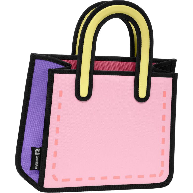 Junior Flat Kawaii 2D Tote-pink (8)