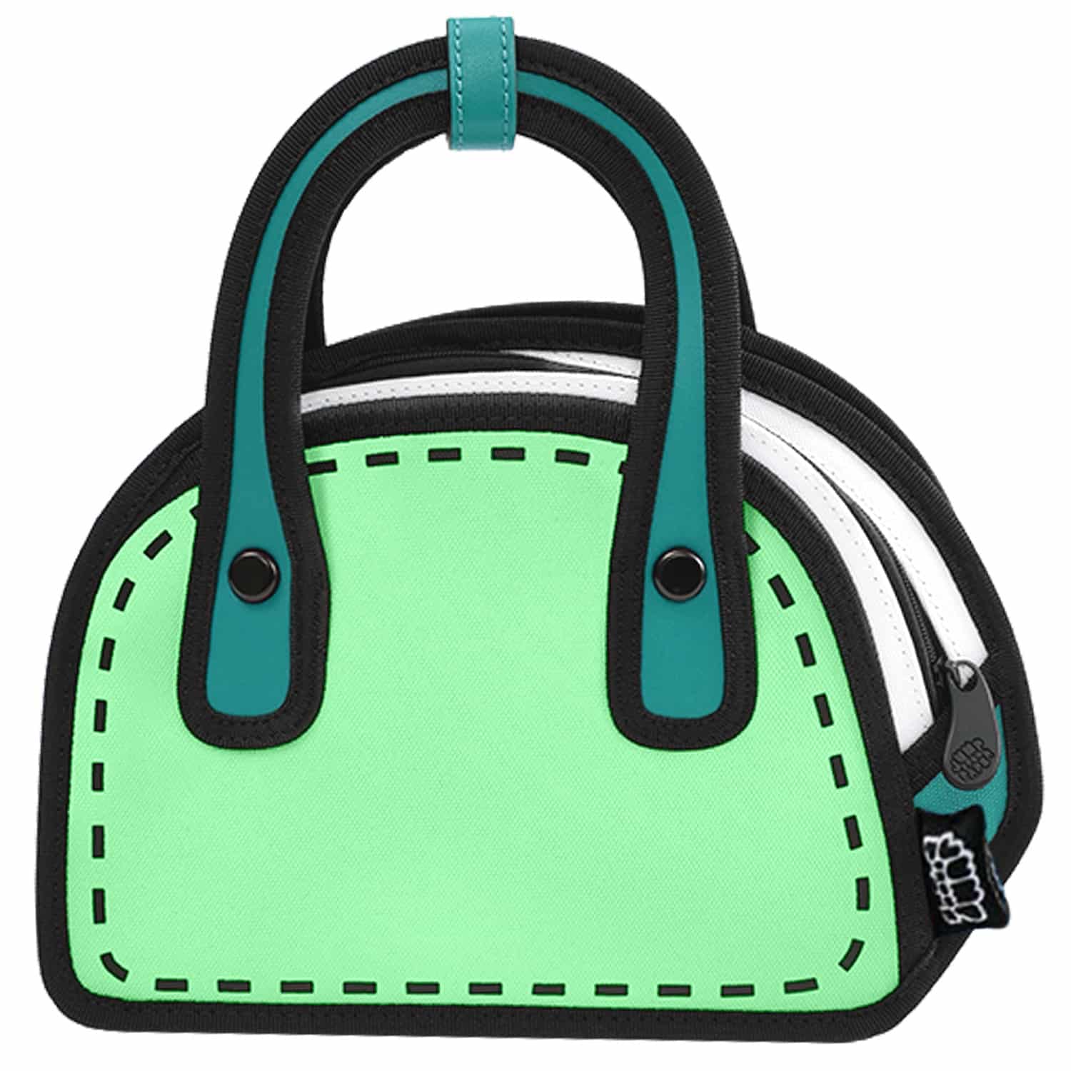 Carly 2D Cartoon Crossbody-green (1)