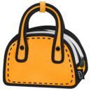Carly 2D Cartoon Crossbody-orange (1)