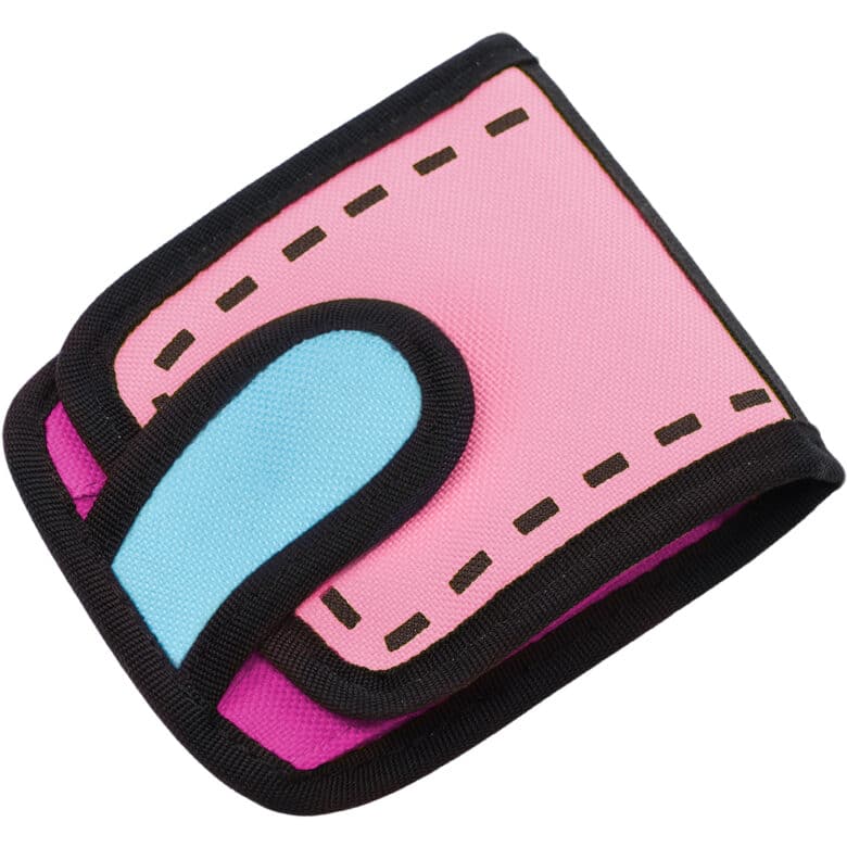 Poketto Wallet-2D Cartoon Design Short-pink (2)