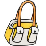 2D Cartoon Shoulder Bag - Bonjour