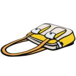 2D Cartoon Shoulder Bag - Bonjour - Image 5